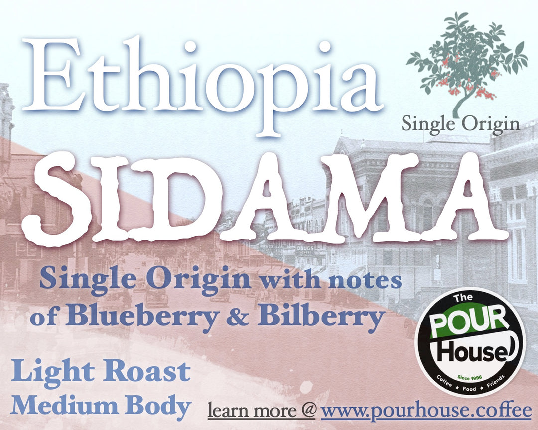 Ethiopia Sidama, notes of Blueberry & Bilberry, Light Roast/Medium Body, Single Origin