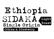 Ethiopia Sidama, Single Origin, Light Roast, Citrus & Blueberry
